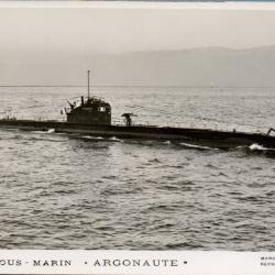 Carte postale ancienne sous-marin Argonaute Toulon -N&deg;8914