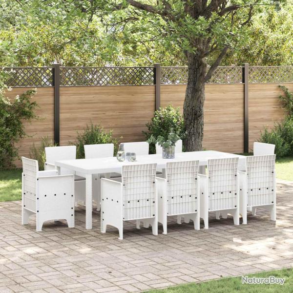 Ensemble de salle � manger, 11 pi�ces, blanc