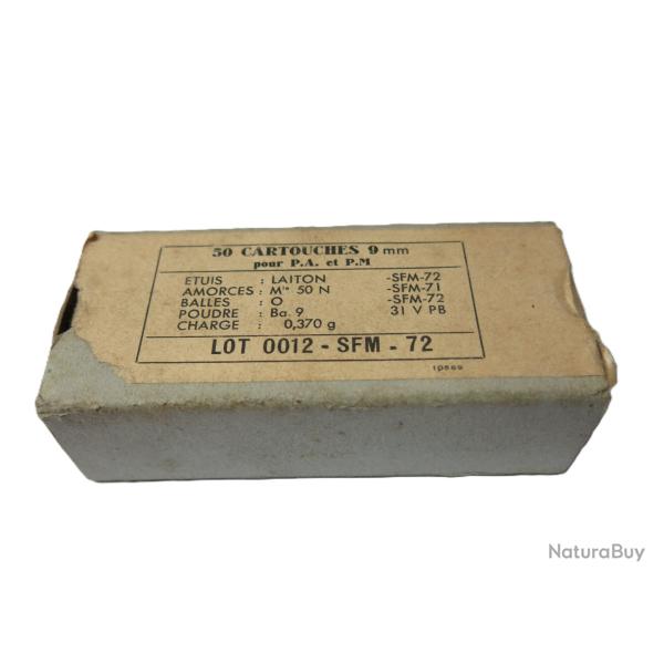 Boite de 50 cartouches calibre 9 Para SFM 1972 Cat�gorie B