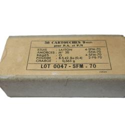 Boite de 50 cartouches calibre 9 Para SFM 1970  Cat&eacute;gorie B