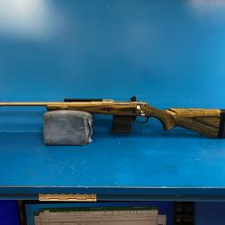 Ruger Gunsite Scout lamell&eacute; inox cache-flamme .308 Win Gaucher