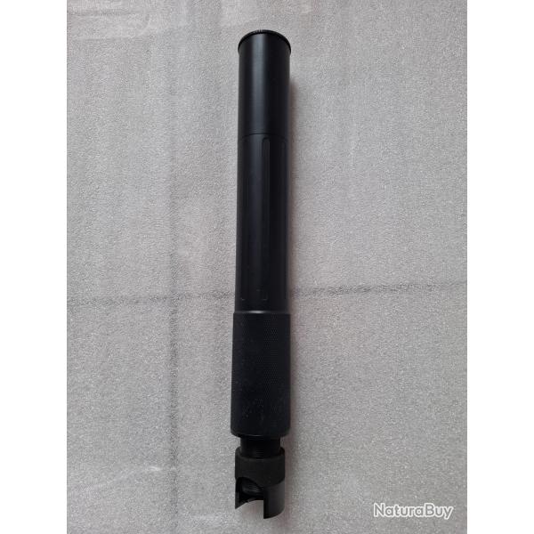Silencieux No-sound calibre 12 a bride rapide pour rallonge canon