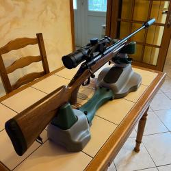 ensemble carabine, lunette et mod&eacute;rateur de son