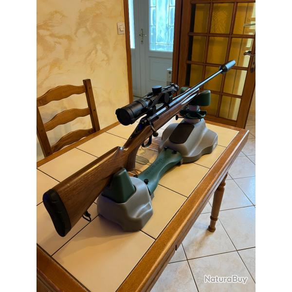 ensemble carabine, lunette et mod�rateur de son