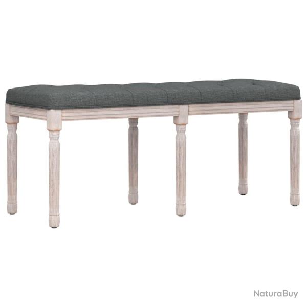 Banc banquette 110 x 40 x 49 cm tissu gris fonc� 02_0010464