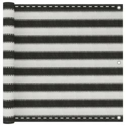 &Eacute;cran de balcon PEHD 90 x 300 cm anthracite et blanc 02_0010338