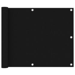&Eacute;cran de balcon 75 x 300 cm tissu oxford noir 02_0010269