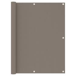 &Eacute;cran de balcon brise pare vue protection confidentialit&eacute; 120 x 400 cm tissu oxford taupe 02_0010374