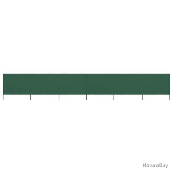 Brises-vue paravent 6 panneaux tissu 800 x 120 cm vert 02_0008841