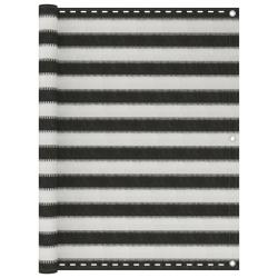 &Eacute;cran de balcon PEHD 120 x 600 cm anthracite et blanc 02_0010332