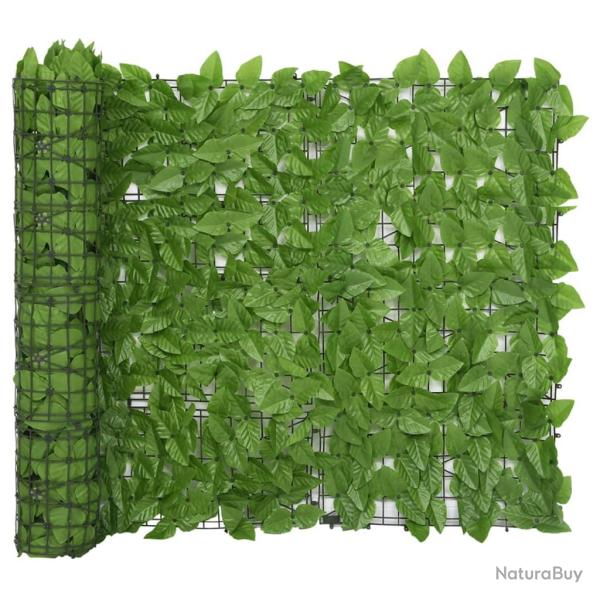 �cran de balcon avec feuilles 400 x 100 cm vert 02_0009997