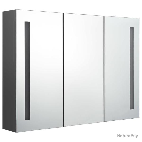 Armoire de salle de bain � miroir led 89 x 14 x 62 cm gris 02_0006575