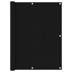 &Eacute;cran de balcon brise pare vue protection confidentialit&eacute; 120 x 500 cm tissu oxford noir 02_0010263