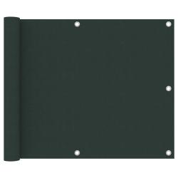 &Eacute;cran de balcon brise pare vue protection confidentialit&eacute; 75 x 400 cm tissu oxford vert fonc&eacute; 02_00