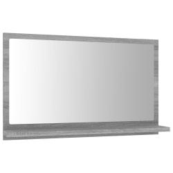 Miroir de bain 60 x 10,5 x 37 cm bois d'ing&eacute;nierie gris 02_0006900