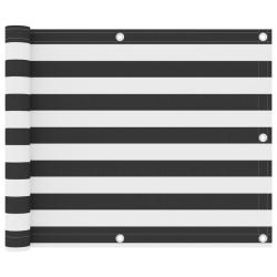 &Eacute;cran de balcon 75 x 500 cm tissu oxford anthracite et blanc 02_0009987