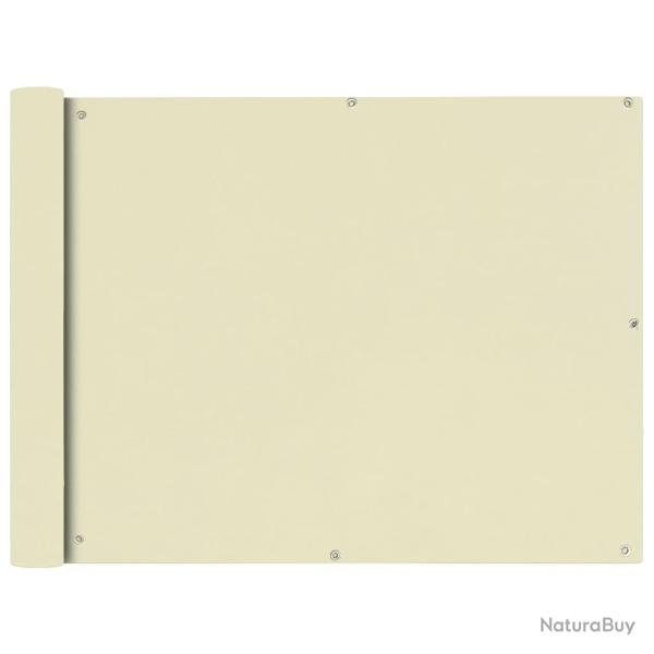 �cran de balcon en tissu oxford 90 x 600 cm cr�me 02_0010179
