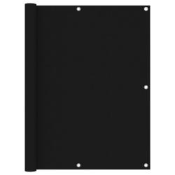 &Eacute;cran de balcon brise pare vue protection confidentialit&eacute; 120 x 400 cm tissu oxford noir 02_0010261