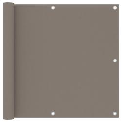 &Eacute;cran de balcon brise pare vue protection confidentialit&eacute; 90 x 300 cm tissu oxford taupe 02_0010390