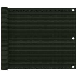 &Eacute;cran de balcon brise pare vue protection confidentialit&eacute; 75 x 600 cm PEHD vert fonc&eacute; 02_0010443