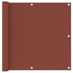 &Eacute;cran de balcon brise pare vue protection confidentialit&eacute; 90 x 300 cm tissu oxford terre cuite 02_0