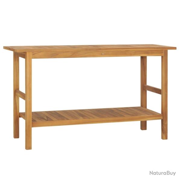 Meuble de salle de bain bois de 132 x 45 x 75 cm teck solide 02_0006855