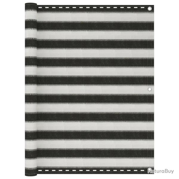 �cran de balcon PEHD 120 x 400 cm anthracite et blanc 02_0010329