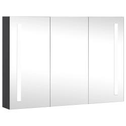 Armoire de salle de bain &agrave; miroir led 89 x 14 x 62 cm noir 02_0006572
