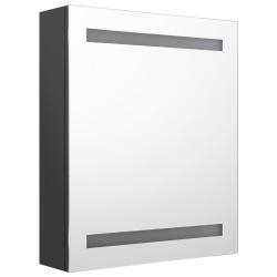 Armoire de salle de bain &agrave; miroir led 50 x 14 x 60 cm anthracite 02_0006578
