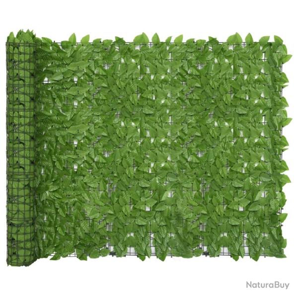 �cran de balcon brise pare vue protection confidentialit� avec feuilles 300 x 150 cm vert 02_0009995