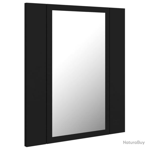 Armoire � miroir de salle de bain led 40 x 12 x 45 acrylique noir 02_0006731