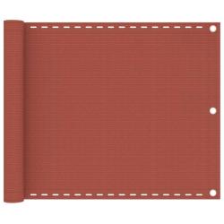 &Eacute;cran de balcon brise pare vue protection confidentialit&eacute; 75 x 600 cm PEHD terre cuite 02_0010413
