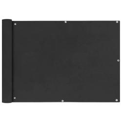 &Eacute;cran de balcon brise pare vue protection confidentialit&eacute; en tissu oxford 75 x 400 cm anthracite 02