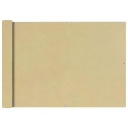 &Eacute;cran de balcon brise pare vue protection confidentialit&eacute; en tissu oxford 75 x 600 cm beige 02_0010