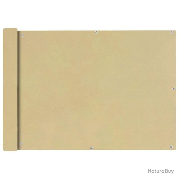 �cran de balcon brise pare vue protection confidentialit� en tissu oxford 75 x 600 cm beige 02_0010