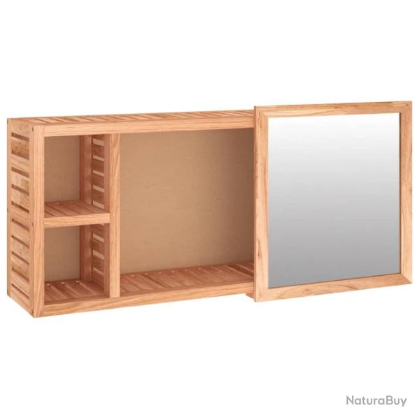 Armoire � miroir 80 x 17 x 34 cm bois massif de noyer 02_0006653