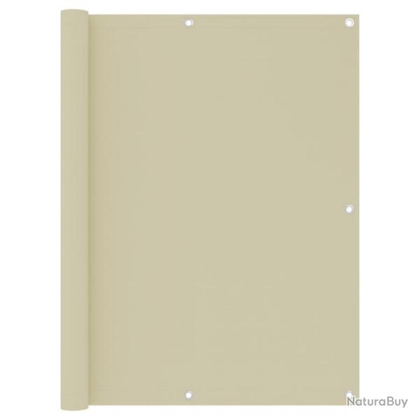 �cran de balcon brise pare vue protection confidentialit� 120 x 500 cm tissu oxford cr�me 02_0010136