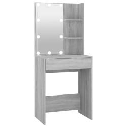 Coiffeuse avec led 60 x 40 x 140 cm gris 02_0006283