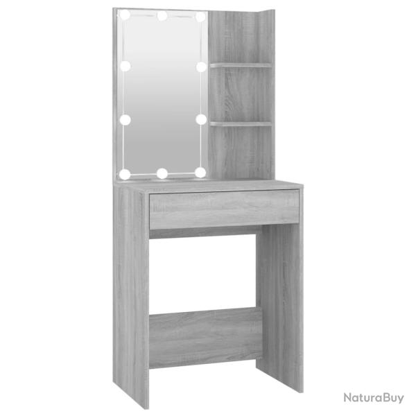 Coiffeuse avec led 60 x 40 x 140 cm gris 02_0006283