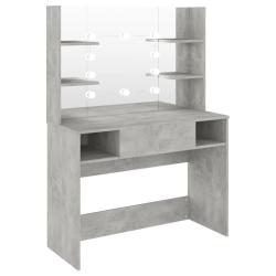 Coiffeuse table de maquillage design meuble mobilier de chambre &eacute;clairage led 100 x 40 x 135 cm MDF