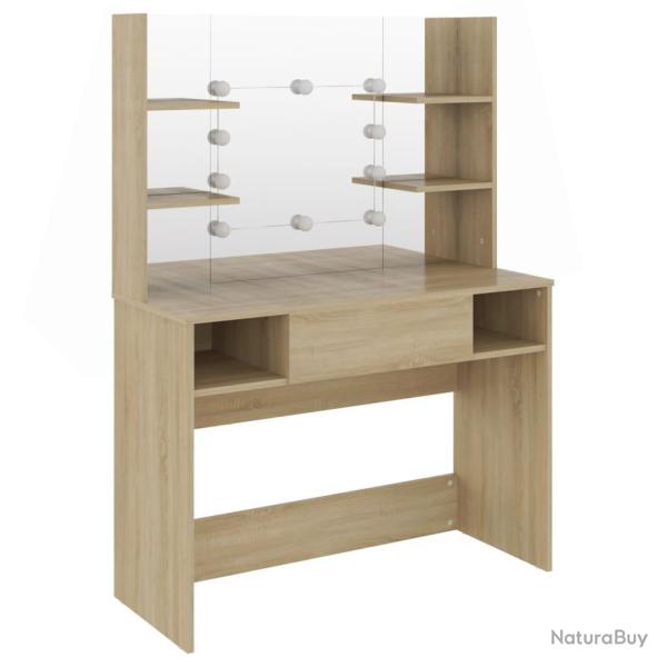 Coiffeuse table de maquillage design meuble mobilier de chambre avec �clairage led 100 x 40 x 135 c