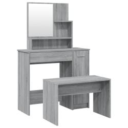 Coiffeuse table de maquillage design meuble mobilier de chambre 86,5 x 35 x 136 cm gris 02_0006342