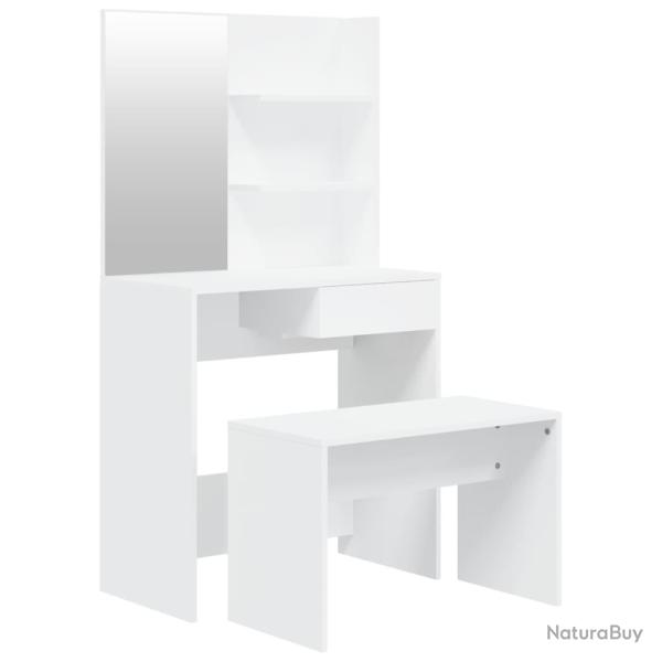 Ensemble de coiffeuse design 74,5 x 40 x 141 cm blanc 02_0006359