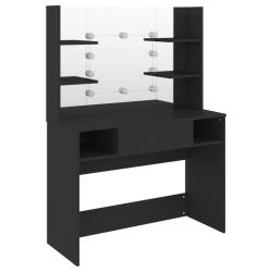 Coiffeuse table de maquillage design meuble mobilier de chambre avec &eacute;clairage led 100 x 40 x 135 c