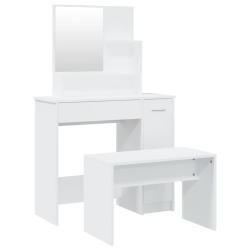 Coiffeuse table de maquillage design meuble mobilier de chambre 86,5 x 35 x 136 cm blanc 02_0006345
