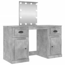 Coiffeuse design avec led 130 x 50 x 132,5 cm gris b&eacute;ton 02_0006261