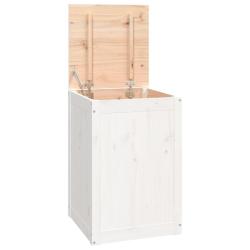Bo&icirc;te &agrave; linge 44 x 44 x 66 cm bois massif de pin blanc 02_0006214