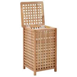 Coffre &agrave; linge 39 x 39 x 65 cm bois de noyer massif 02_0006132