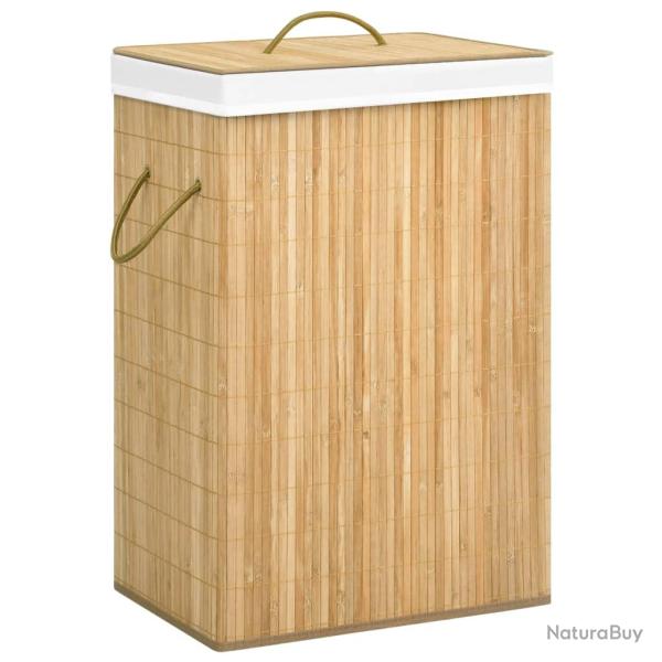 Panier � linge avec 2 sections 72 litres bambou 02_0006169