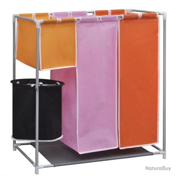 Panier � linge � 3 sections 70 x 30 x 80 cm avec un bac de lavage 02_0006144
